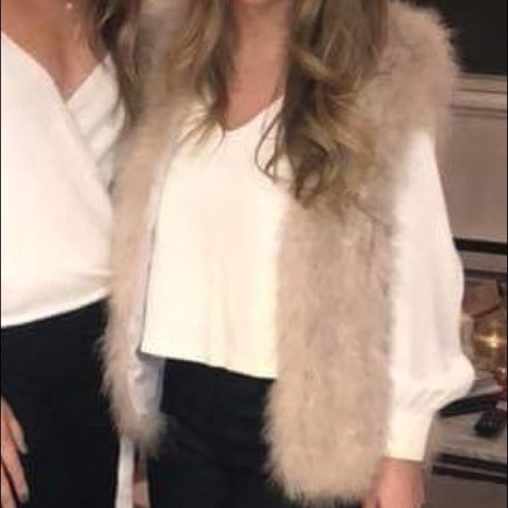 Club Monaco Fur Vest